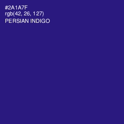 #2A1A7F - Persian Indigo Color Image