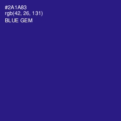 #2A1A83 - Blue Gem Color Image