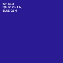 #2A1A93 - Blue Gem Color Image