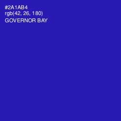 #2A1AB4 - Governor Bay Color Image
