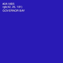 #2A1AB5 - Governor Bay Color Image