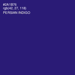 #2A1B76 - Persian Indigo Color Image