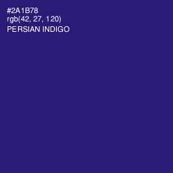 #2A1B78 - Persian Indigo Color Image