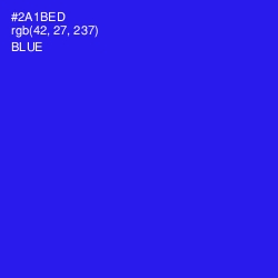 #2A1BED - Blue Color Image