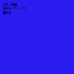 #2A1BEE - Blue Color Image