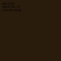 #2A1C0D - Coffee Bean Color Image