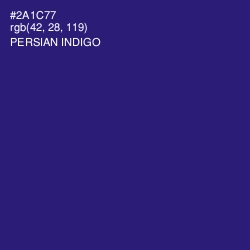 #2A1C77 - Persian Indigo Color Image
