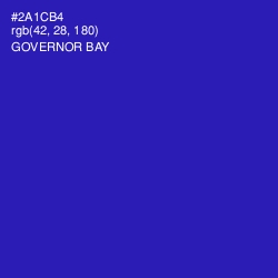 #2A1CB4 - Governor Bay Color Image