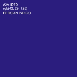 #2A1D7D - Persian Indigo Color Image