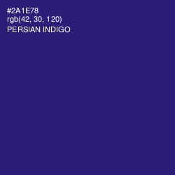 #2A1E78 - Persian Indigo Color Image