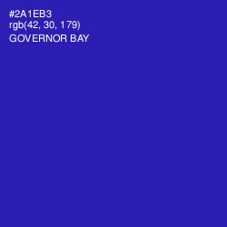 #2A1EB3 - Governor Bay Color Image