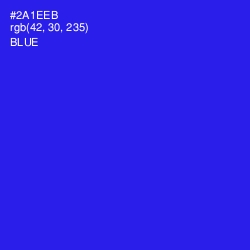 #2A1EEB - Blue Color Image