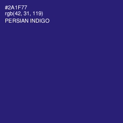 #2A1F77 - Persian Indigo Color Image