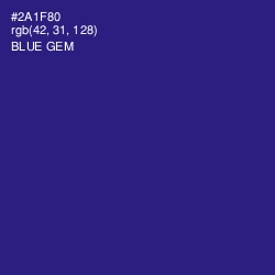 #2A1F80 - Blue Gem Color Image