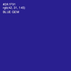 #2A1F91 - Blue Gem Color Image