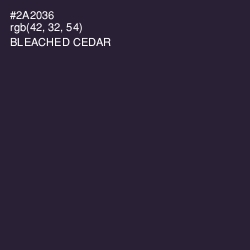 #2A2036 - Bleached Cedar Color Image