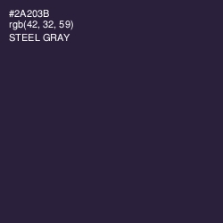 #2A203B - Steel Gray Color Image