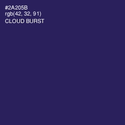 #2A205B - Cloud Burst Color Image