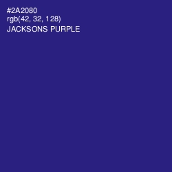 #2A2080 - Jacksons Purple Color Image