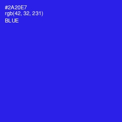 #2A20E7 - Blue Color Image