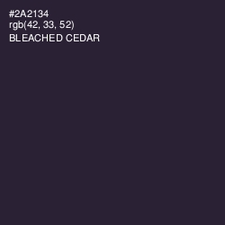 #2A2134 - Bleached Cedar Color Image