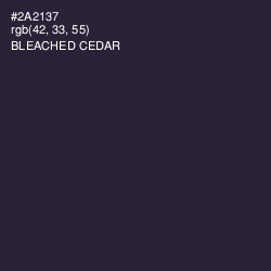 #2A2137 - Bleached Cedar Color Image
