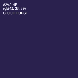 #2A214F - Cloud Burst Color Image