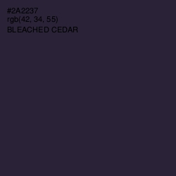 #2A2237 - Bleached Cedar Color Image