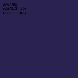 #2A2250 - Cloud Burst Color Image