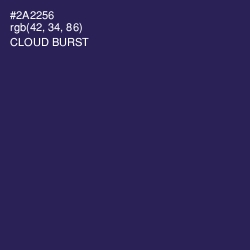 #2A2256 - Cloud Burst Color Image