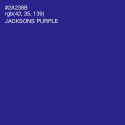 #2A238B - Jacksons Purple Color Image