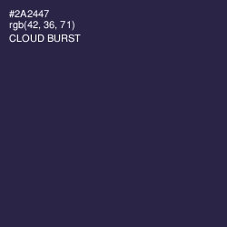 #2A2447 - Cloud Burst Color Image