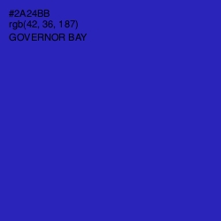 #2A24BB - Governor Bay Color Image