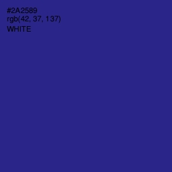 #2A2589 - Jacksons Purple Color Image