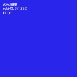 #2A25EB - Blue Color Image