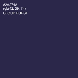 #2A274A - Cloud Burst Color Image