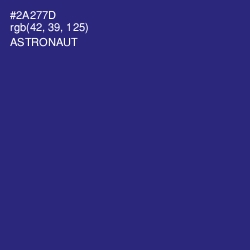 #2A277D - Astronaut Color Image