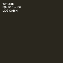 #2A281E - Log Cabin Color Image