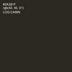 #2A281F - Log Cabin Color Image