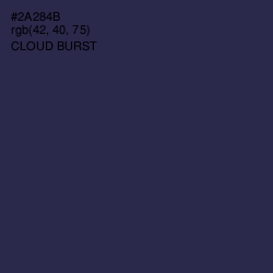 #2A284B - Cloud Burst Color Image