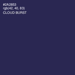 #2A2853 - Cloud Burst Color Image