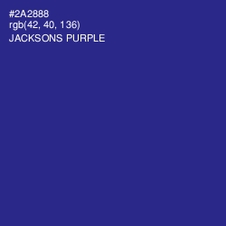 #2A2888 - Jacksons Purple Color Image