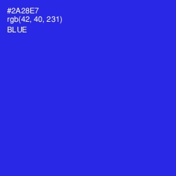 #2A28E7 - Blue Color Image