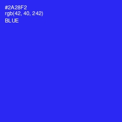 #2A28F2 - Blue Color Image