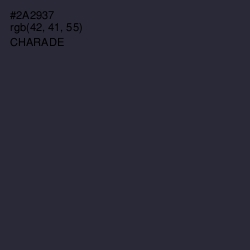 #2A2937 - Charade Color Image