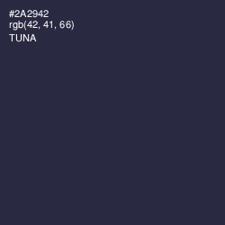 #2A2942 - Tuna Color Image