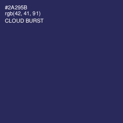 #2A295B - Cloud Burst Color Image