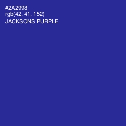 #2A2998 - Jacksons Purple Color Image