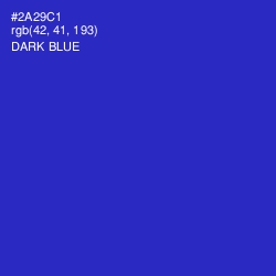 #2A29C1 - Dark Blue Color Image