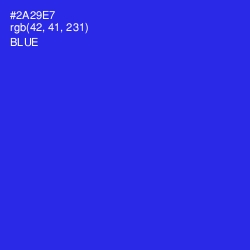 #2A29E7 - Blue Color Image